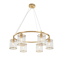 Подвесная люстра Indigo Dante 13022/6P Brass V000405