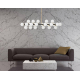 Подвесная люстра Lumina Deco Marsiada LDP 6033-24 BK+GD