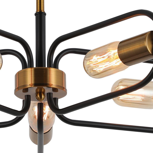 Потолочная люстра Illumico IL8253-5COU-79 BK GD Потолочная люстра Illumico IL8253-5COU-79 BK GD