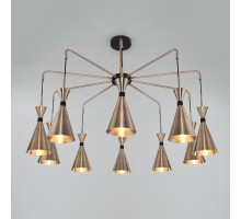 Подвесная люстра Bogates Glustin 316/10 латунь / черный
