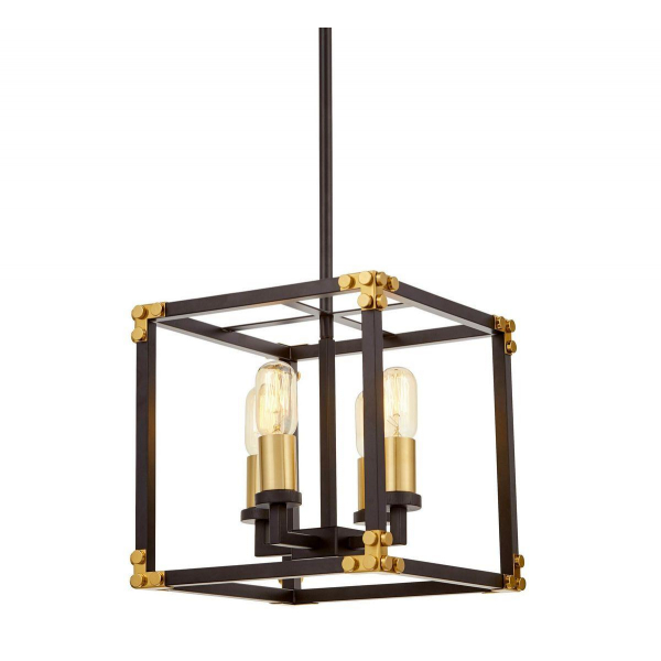 Подвесная люстра Lumina Deco Waldorf LDP 1140-4 BK+MD Подвесная люстра Lumina Deco Waldorf LDP 1140-4 BK+MD