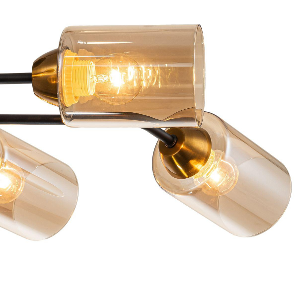 Потолочная люстра Escada Vertigo 1131/6P Black/Gold Потолочная люстра Escada Vertigo 1131/6P Black/Gold