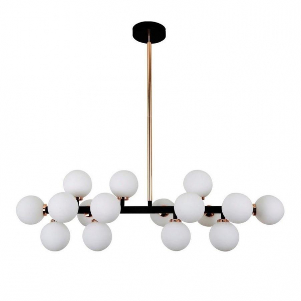 Подвесная люстра Lumina Deco Marsiada LDP 6033-16 BK+GD Подвесная люстра Lumina Deco Marsiada LDP 6033-16 BK+GD