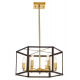 Подвесная люстра Lumina Deco Lorton LDP 1142-6 BK+MD