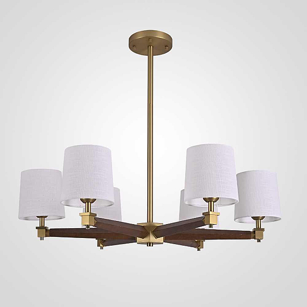Подвесная люстра Imperium Loft Jorgenson D85 White/Dark Wood 203574-26