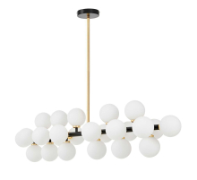 Подвесная люстра Lumina Deco Marsiada LDP 6033-24 BK+GD