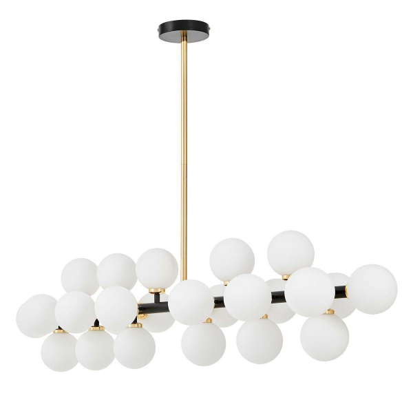 Подвесная люстра Lumina Deco Marsiada LDP 6033-24 BK+GD Подвесная люстра Lumina Deco Marsiada LDP 6033-24 BK+GD