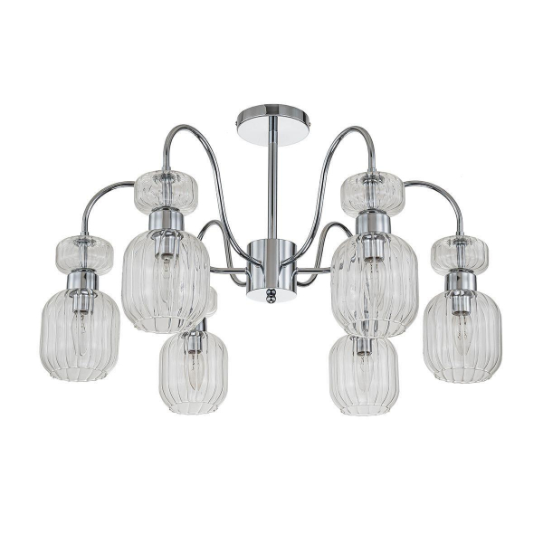 Потолочная люстра Escada Gloss 1141/6PL Chrome/Clear Потолочная люстра Escada Gloss 1141/6PL Chrome/Clear