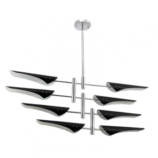 Подвесная люстра Crystal Lux Rafael SP8 Chrome Подвесная люстра Crystal Lux Rafael SP8 Chrome