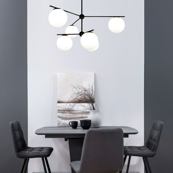 Потолочная люстра Eurosvet Marbella 60147/6 черный Smart