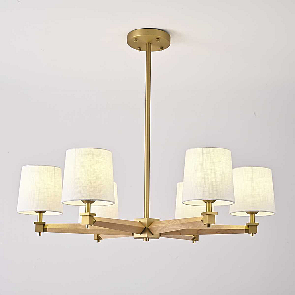Подвесная люстра Imperium Loft Jorgenson D85 White/Light Wood 203575-26