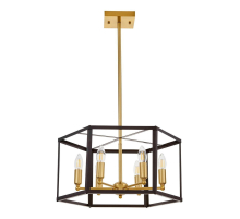 Подвесная люстра Lumina Deco Lorton LDP 1142-6 BK+MD