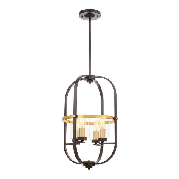 Подвесная люстра Lumina Deco Monterey LDP 1141-4 BK+MD Подвесная люстра Lumina Deco Monterey LDP 1141-4 BK+MD