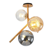 Потолочная люстра Elvan LU-9932/3R-E14-BrClAmbSm