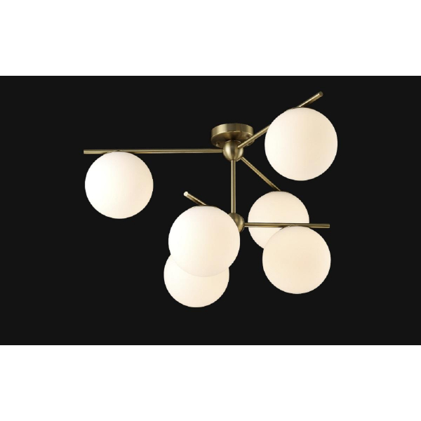 Подвесная люстра Crystal Lux FELIZ SP-PL6 BRONZE/WHITE Подвесная люстра Crystal Lux FELIZ SP-PL6 BRONZE/WHITE
