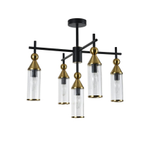 Подвесная люстра Indigo Torazzo 13037/5R Black V000527