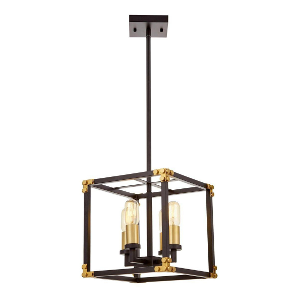 Подвесная люстра Lumina Deco Waldorf LDP 1140-4 BK+MD Подвесная люстра Lumina Deco Waldorf LDP 1140-4 BK+MD