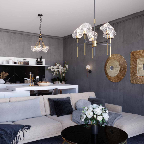 Подвесная люстра Odeon Light Loft Stono 4789/5 Подвесная люстра Odeon Light Loft Stono 4789/5