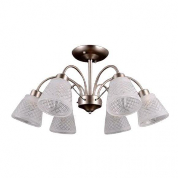 Потолочная люстра Elvan LU-38460/6-E14-Si+Wh Потолочная люстра Elvan LU-38460/6-E14-Si+Wh