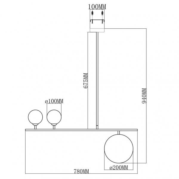 Подвесная люстра Moderli Sheman V6001-3P Подвесная люстра Moderli Sheman V6001-3P