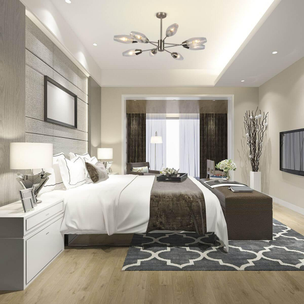 Потолочная люстра Escada Desire 10165/8PL Nickel Потолочная люстра Escada Desire 10165/8PL Nickel