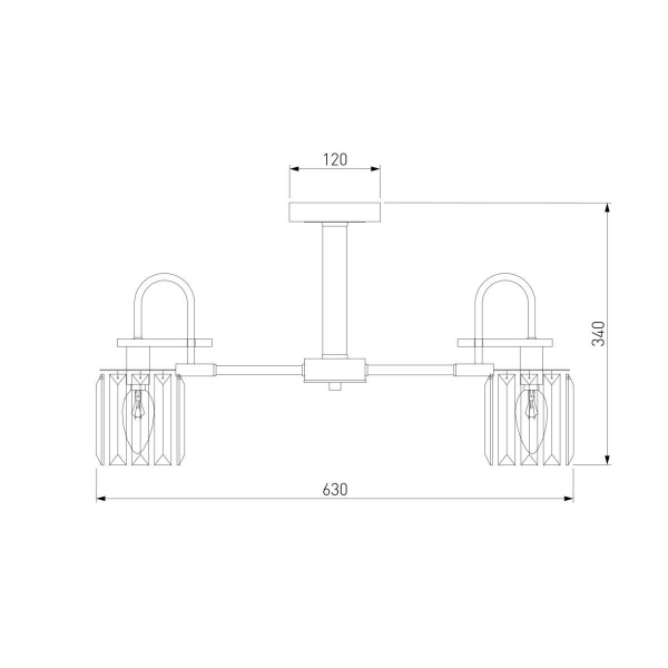 Потолочная люстра Eurosvet Tenia 70090/5 черный Потолочная люстра Eurosvet Tenia 70090/5 черный