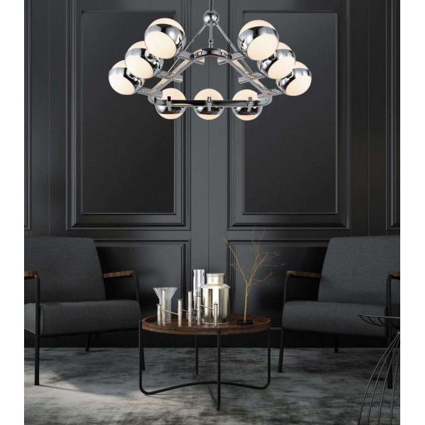 Подвесная люстра Lumina Deco Optimus LDP 6038-9 CHR Подвесная люстра Lumina Deco Optimus LDP 6038-9 CHR