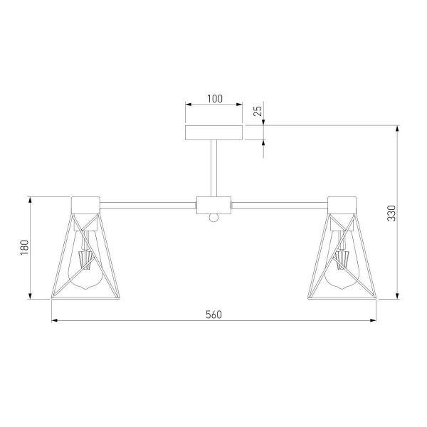 Потолочная люстра Eurosvet Trappola 70107/5 черный/латунь Потолочная люстра Eurosvet Trappola 70107/5 черный/латунь