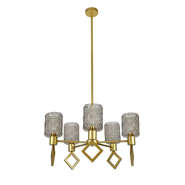 Подвесная люстра Indigo Preda V13025/5R Gold V000469