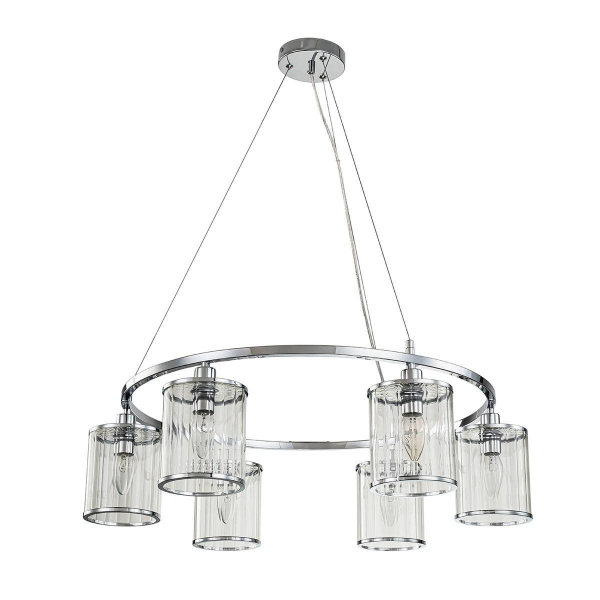 Подвесная люстра Indigo Dante 13022/6P Chrome V000407 Подвесная люстра Indigo Dante 13022/6P Chrome V000407