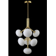 Подвесная люстра Crystal Lux ALICIA SP7 GOLD/WHITE