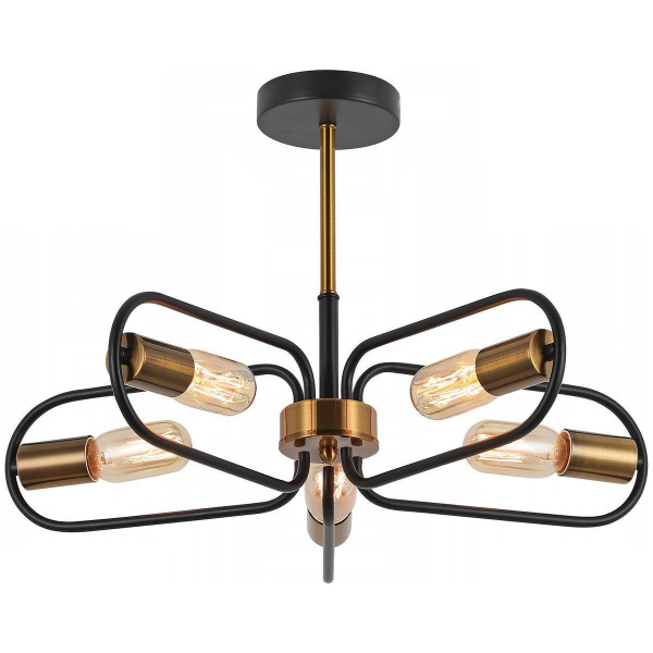 Потолочная люстра Illumico IL8253-5COU-79 BK GD Потолочная люстра Illumico IL8253-5COU-79 BK GD