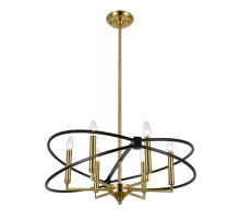 Подвесная люстра Indigo Trionfo V10020/6R Black V000487