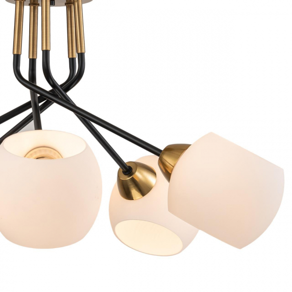 Потолочная люстра Escada Bond 2113/5P Copper/Black Потолочная люстра Escada Bond 2113/5P Copper/Black