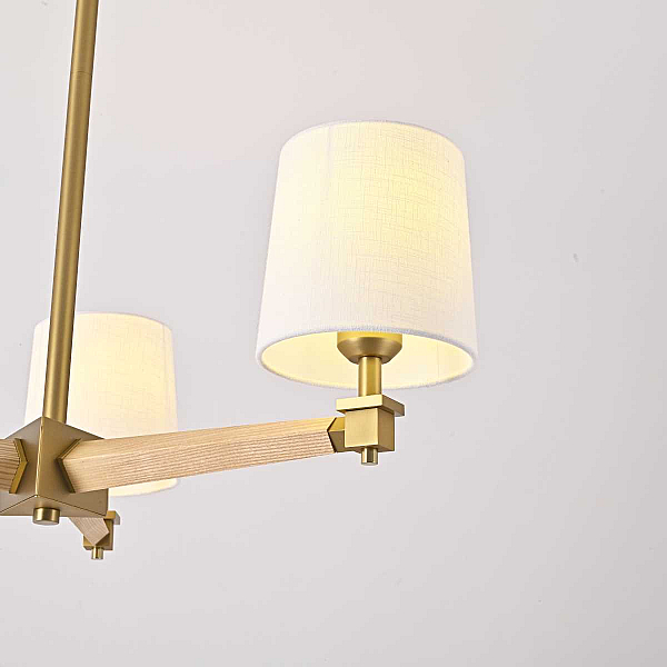 Подвесная люстра Imperium Loft Jorgenson D70 White/Light Wood 203578-26