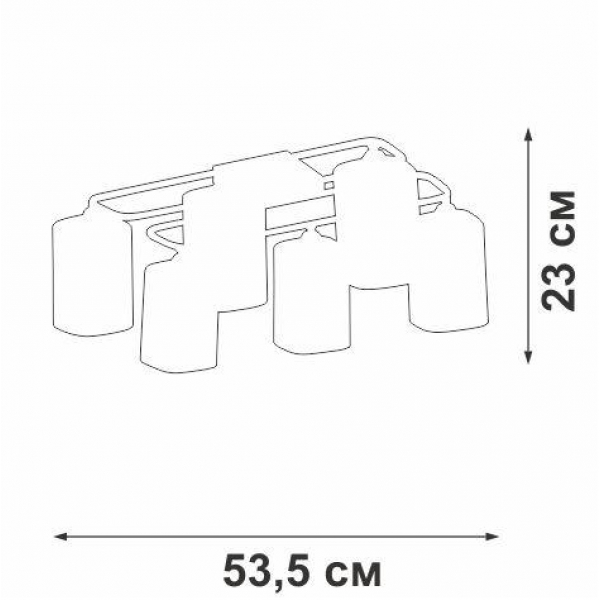Потолочная люстра Vitaluce V3092-1/6PL Потолочная люстра Vitaluce V3092-1/6PL