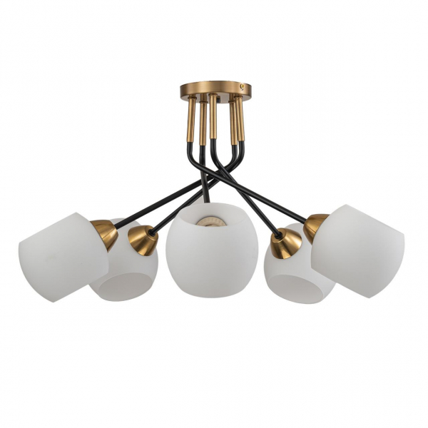 Потолочная люстра Escada Bond 2113/5P Copper/Black Потолочная люстра Escada Bond 2113/5P Copper/Black