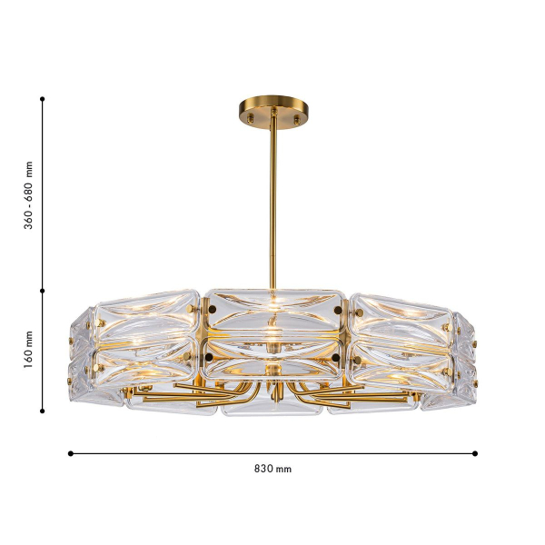 Подвесная люстра Favourite Glacies 4764-10P