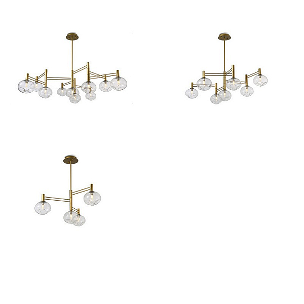 Подвесная люстра Imperium Loft Temper L10 Gold 229051-26