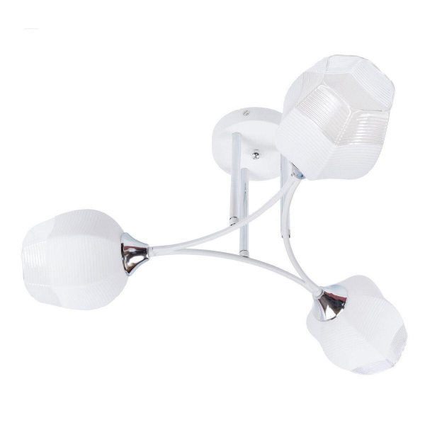 Потолочная люстра IMEX MD.4881-3-S WH+CH Потолочная люстра IMEX MD.4881-3-S WH+CH