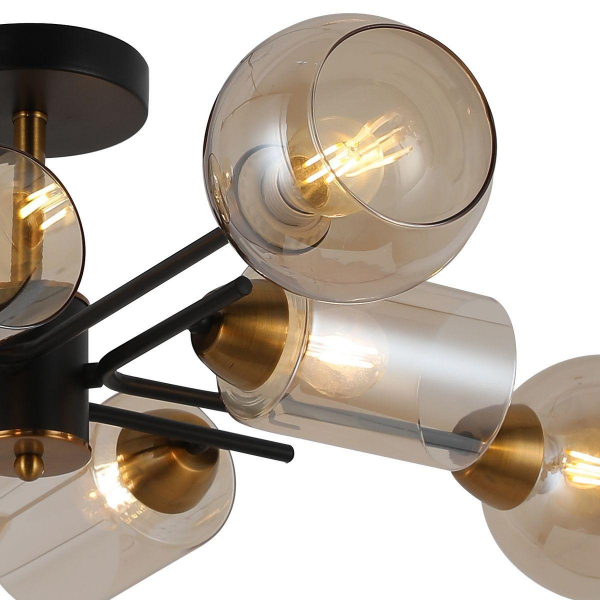 Потолочная люстра Illumico IL8243-8COU-79 BK GD Потолочная люстра Illumico IL8243-8COU-79 BK GD