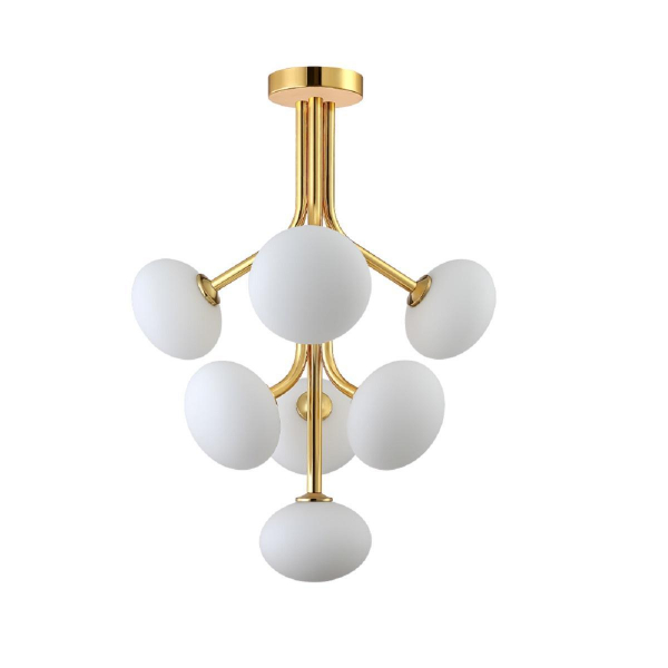 Подвесная люстра Crystal Lux ALICIA SP7 GOLD/WHITE Подвесная люстра Crystal Lux ALICIA SP7 GOLD/WHITE