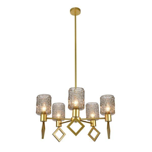 Подвесная люстра Indigo Preda V13025/5R Gold V000469