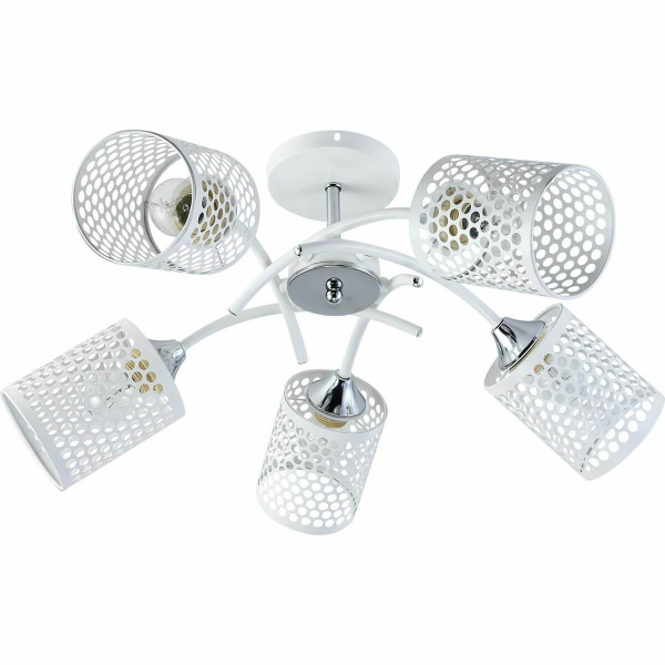 Потолочная люстра Reluce 01332-0.3-05 WH+CR Потолочная люстра Reluce 01332-0.3-05 WH+CR