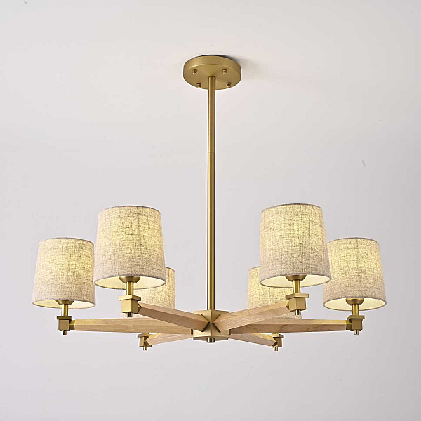 Подвесная люстра Imperium Loft Jorgenson D85 Beige/Light Wood 203573-26
