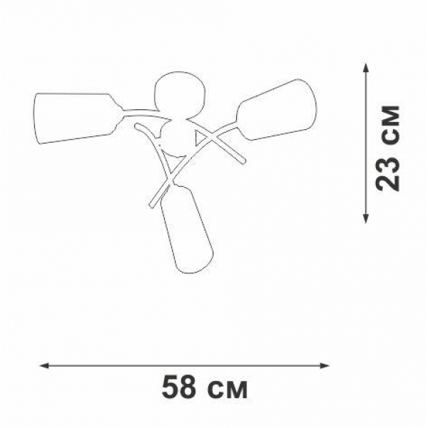 Потолочная люстра Vitaluce V2850-1/3PL Потолочная люстра Vitaluce V2850-1/3PL
