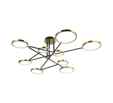 Потолочная светодиодная люстра Gerhort G51245/9GD+BK