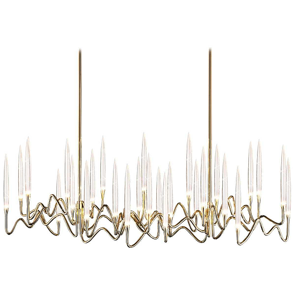 Подвесная люстра Imperium Loft Il Pezzo Chandelier Brass And Crystals L120 342634-22