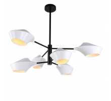 Подвесная люстра Lumina Deco Romina LDP 6037-6 WT+BK