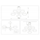 Потолочная светодиодная люстра Ambrella light Comfort LineTech FL4825